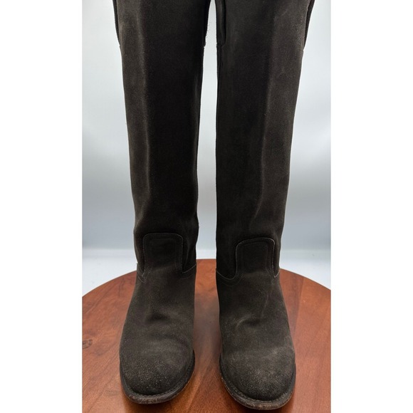 Frye Shoes - Frye Women Bari Slouch Suede Knee High Boots Size 8 Dark Brown Riding Boho 77072